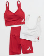 Alabama Crimson Tide OFFLINE By Aerie Low Key Sports Bra - White