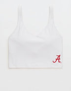 Alabama Crimson Tide OFFLINE By Aerie Low Key Sports Bra - White