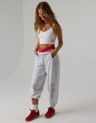 Alabama Crimson Tide OFFLINE By Aerie Low Key Sports Bra - White