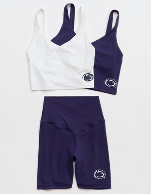 Penn State Nittany Lions OFFLINE By Aerie Low Key Sports Bra - Air White