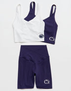 Penn State Nittany Lions OFFLINE By Aerie Low Key Sports Bra - Air White