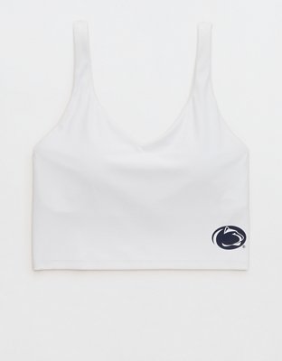 Penn State Nittany Lions OFFLINE By Aerie Low Key Sports Bra - Air White