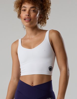 Penn State Nittany Lions OFFLINE By Aerie Low Key Sports Bra - Air White