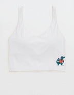 Florida Gators OFFLINE By Aerie Low Key Sports Bra - Cool White
