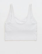 Michigan Wolverines OFFLINE By Aerie Low Key Sports Bra - Fresh White