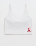 Ohio State Buckeyes OFFLINE By Aerie Low Key Sports Bra - White