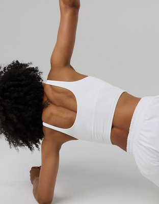 Ohio State Buckeyes OFFLINE By Aerie Low Key Sports Bra - White