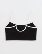 Superchill Cotton Bra Top - Black