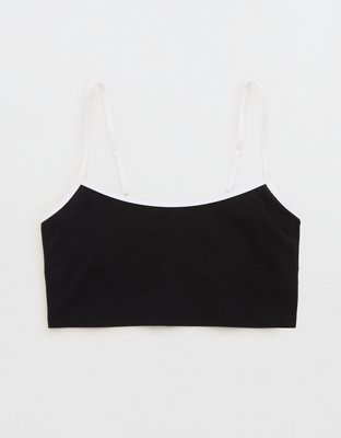 Superchill Cotton Bra Top - Black