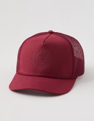 OFFLINE By Aerie Roped Trucker Hat - Deep Ruby