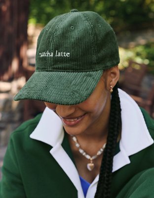 OFFLINE By Aerie Corduroy Baseball Hat - Rugged Green
