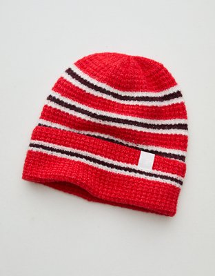 OFFLINE By Aerie Waffle Beanie - Red