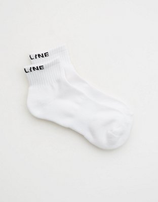 OFFLINE By Aerie Short Crew Sock - Bright White