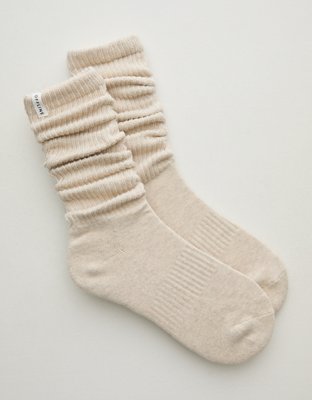 OFFLINE By Aerie Scrunch Socks - Heather Frost