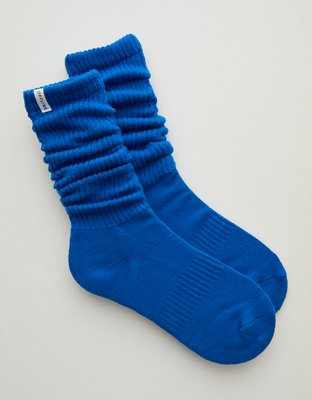 OFFLINE By Aerie Scrunch Socks - Cobalt Jewel