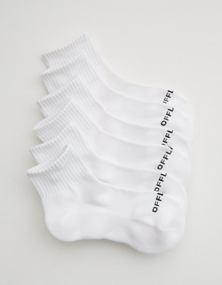 OFFLINE By Aerie Short Crew Sock 3-Pack - Air White