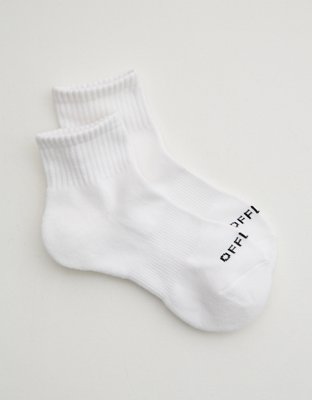 OFFLINE By Aerie Short Crew Sock - White