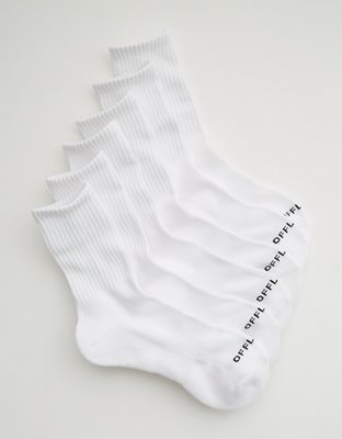 OFFLINE By Aerie Crew Sock 3-Pack - White