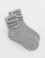 OFFLINE By Aerie Short Scrunch Socks - Medium Heather Gray