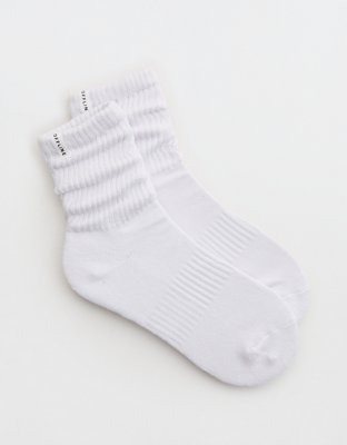 OFFLINE By Aerie Short Scrunch Socks - White