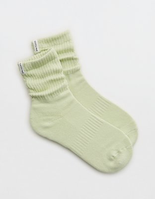 OFFLINE By Aerie Short Scrunch Socks - Aloe