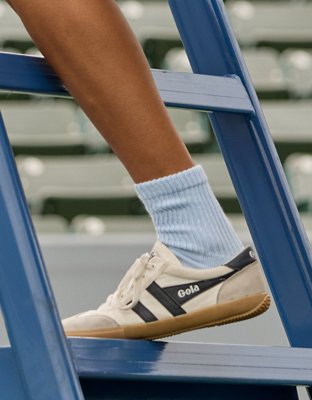 OFFLINE By Aerie Short Scrunch Socks - Eyelet Blue