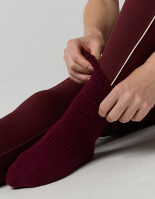 OFFLINE By Aerie Short Scrunch Socks - Royal Berry