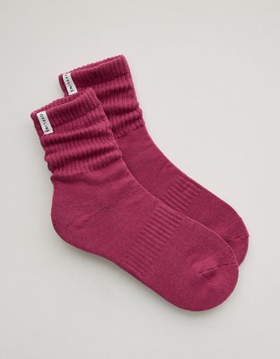 OFFLINE By Aerie Short Scrunch Socks - Autumn Jam