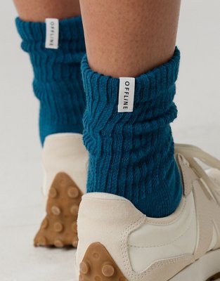 OFFLINE By Aerie Short Scrunch Socks - Twilight Blue