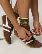 OFFLINE By Aerie Scalloped Short Crew Socks - Sharp Green