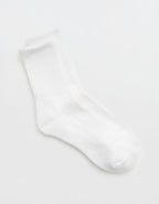 OFFLINE By Aerie Crew Socks - Air White