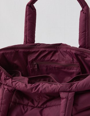 OFFLINE By Aerie Puff Love Tote Bag - Royal Berry