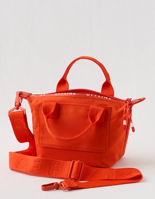 OFFLINE By Aerie Courtside Canvas Crossbody Bag - Orange Flare