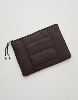 OFFLINE By Aerie Puff Love Square Pouch - Deep Earth
