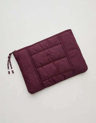OFFLINE By Aerie Puff Love Square Pouch - Royal Berry