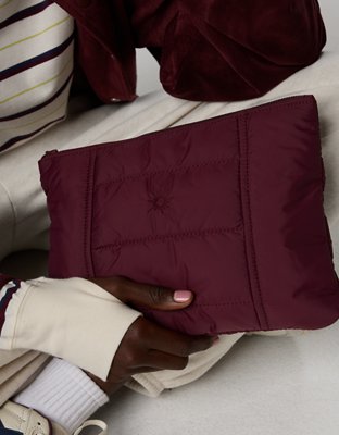 OFFLINE By Aerie Puff Love Square Pouch - Royal Berry