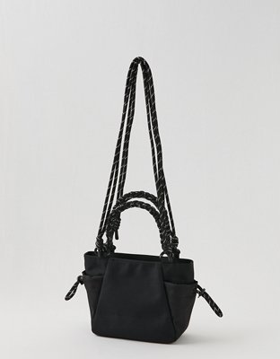 OFFLINE By Aerie Mini Courtside Canvas Tote Bag - True Black