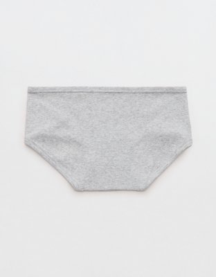 Superchill Cotton Rib Boybrief Underwear - Medium Heather Gray