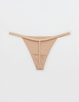 Superchill Cotton String Thong Underwear - Sands