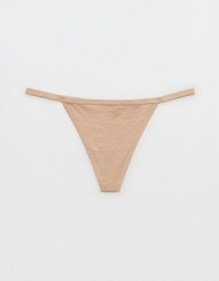 Superchill Cotton String Thong Underwear - Sands