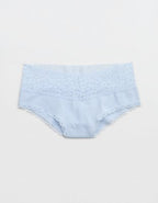 Superchill Vintage Lace Cotton Cheeky Underwear - Eyelet Blue