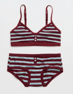 Superchill Cotton Button Boybrief Underwear - Deep Ruby