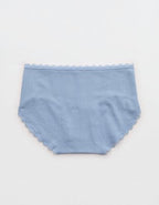 Superchill Cotton Pointelle Lace Boybrief Underwear - Monaco Blue