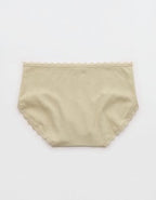 Superchill Cotton Pointelle Lace Boybrief Underwear - Green Sheen