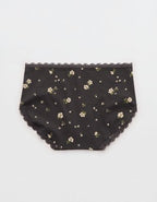 Superchill Cotton Pointelle Lace Boybrief Underwear - Smoked Gray