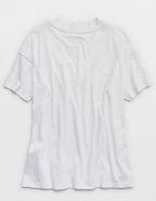 Aerie Basic V-Neck Boyfriend T-Shirt - Air White
