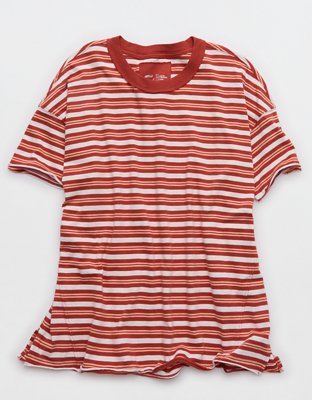 Aerie Oversized Crew Boyfriend T-Shirt - Rust