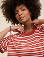 Aerie Oversized Crew Boyfriend T-Shirt - Rust