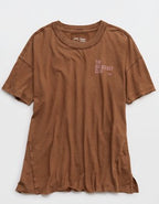 Aerie Oversized Crew Boyfriend T-Shirt - Hazelnut