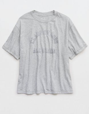 Aerie Relaxed T-Shirt - Heather Gray